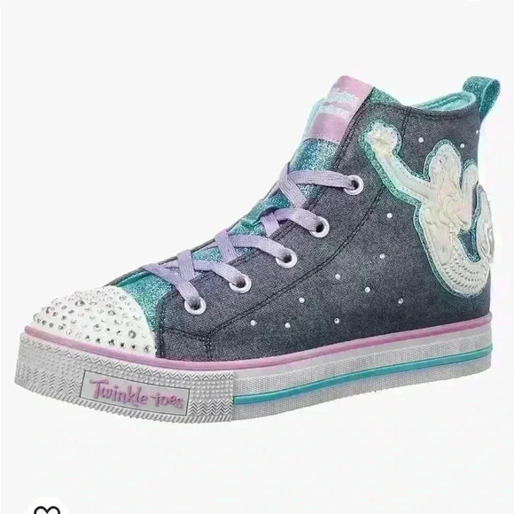 Skechers Other - Sketchers girls Twinkle Lite Magnificent Mermaid sneakers.